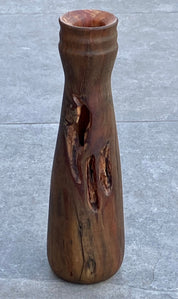 Solid Pear Wood Vase