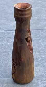 Solid Pear Wood Vase