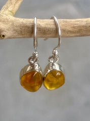 Baltic Amber Sterling Silver Drop Earrings