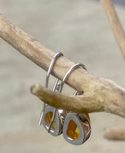 Baltic Amber Sterling Silver Drop Earrings