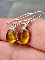 Baltic Amber Sterling Silver Drop Earrings