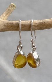 Baltic Amber Sterling Silver Drop Earrings