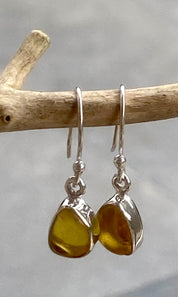 Baltic Amber Sterling Silver Drop Earrings