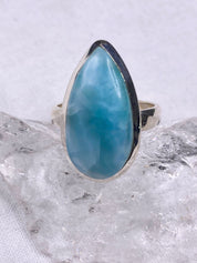 Larimar and Silver Ring