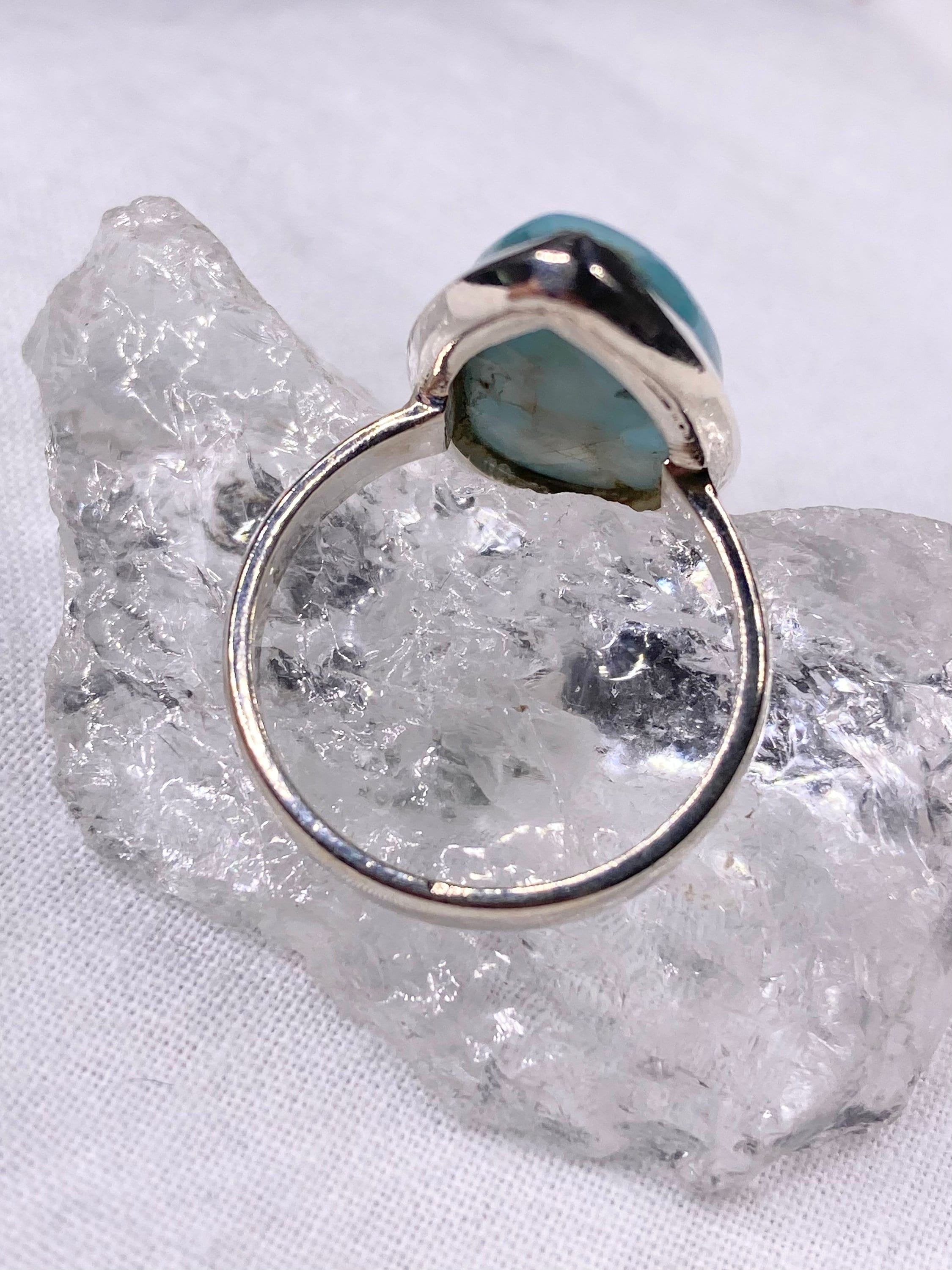 Larimar and Silver Ring