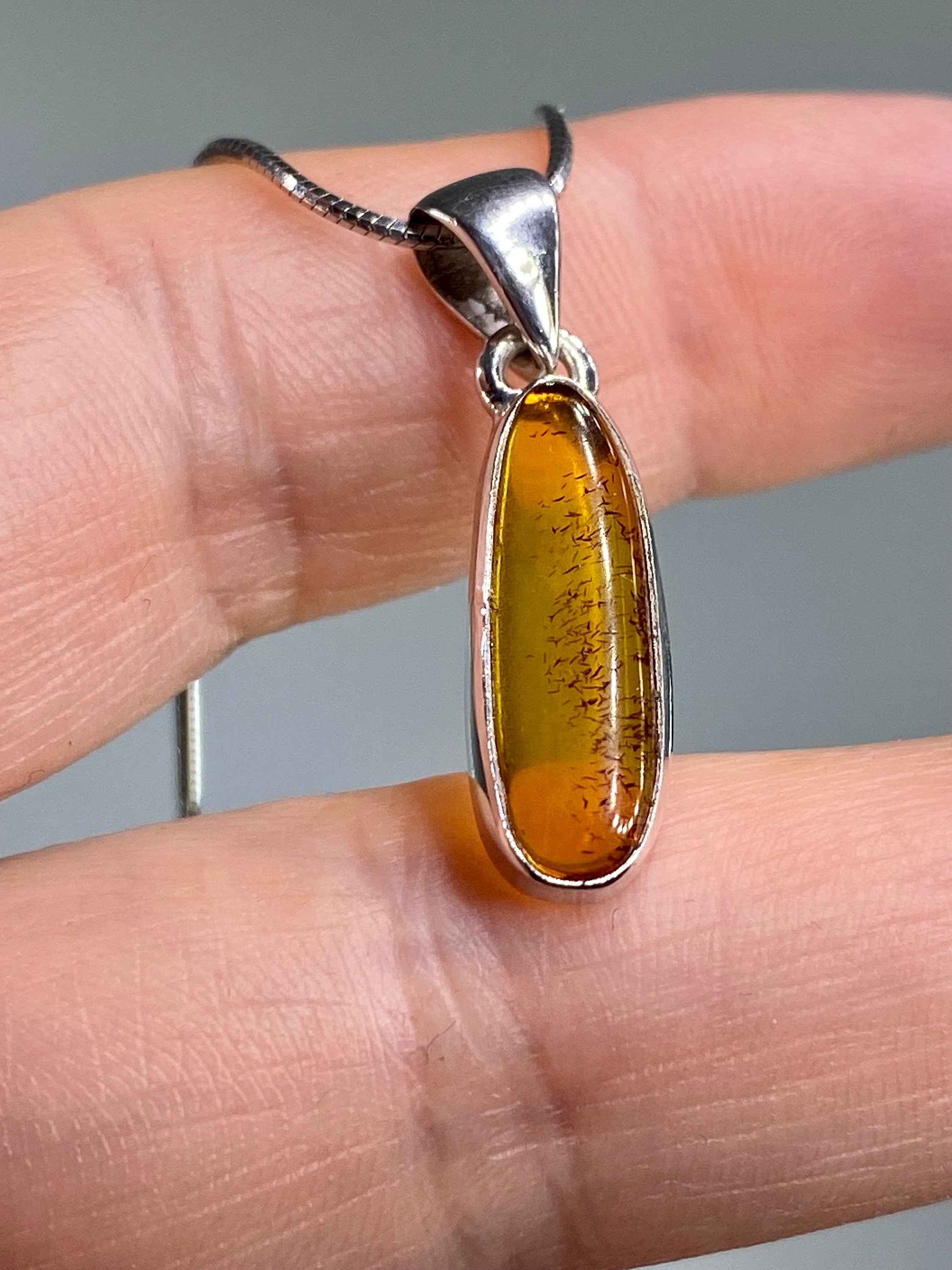 Baltic Amber Sterling Silver Pendant