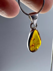 Baltic Amber Sterling Silver Pendant