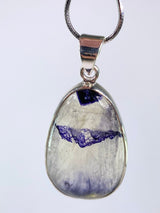 Blue John Silver Pendant - Extremely Rare