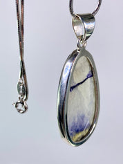 A Rare Blue John and Silver Pendant