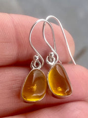 Baltic Amber Sterling Silver Drop Earrings