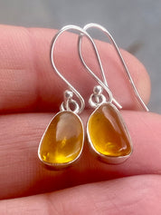 Baltic Amber Sterling Silver Drop Earrings