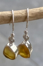 Baltic Amber Sterling Silver Drop Earrings