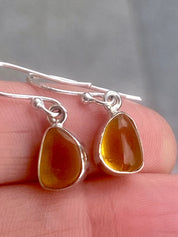 Baltic Amber Sterling Silver Drop Earrings