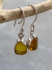 Baltic Amber Sterling Silver Drop Earrings