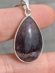 A Rare Blue John and Silver Pendant.