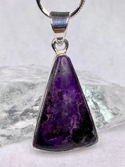 High Quality Sugilite and Silver Pendant.