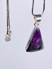 High Quality Sugilite and Silver Pendant.