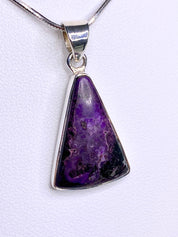 High Quality Sugilite and Silver Pendant.