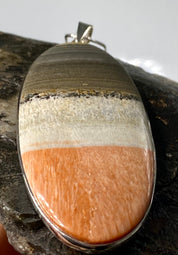 British Celestobarite Silver Pendant