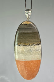 British Celestobarite Silver Pendant