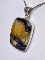 A Rare Blue John and Silver Pendant.