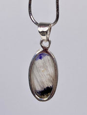 A Rare Blue John and Silver Pendant.