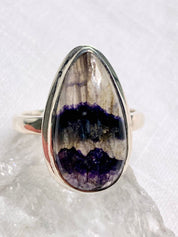 An Extremely Rare Blue John and Silver Ring