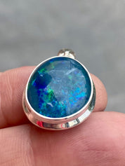 Australian Opal and Silver Pendant