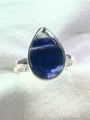 An Extremely Rare Blue John and Silver Ring