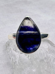 An Extremely Rare Blue John and Silver Ring