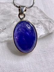 A Tanzanite and Silver Pendant