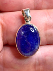 A Tanzanite and Silver Pendant