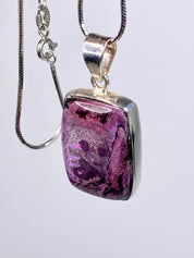 High Quality Sugilite and Silver Pendant.