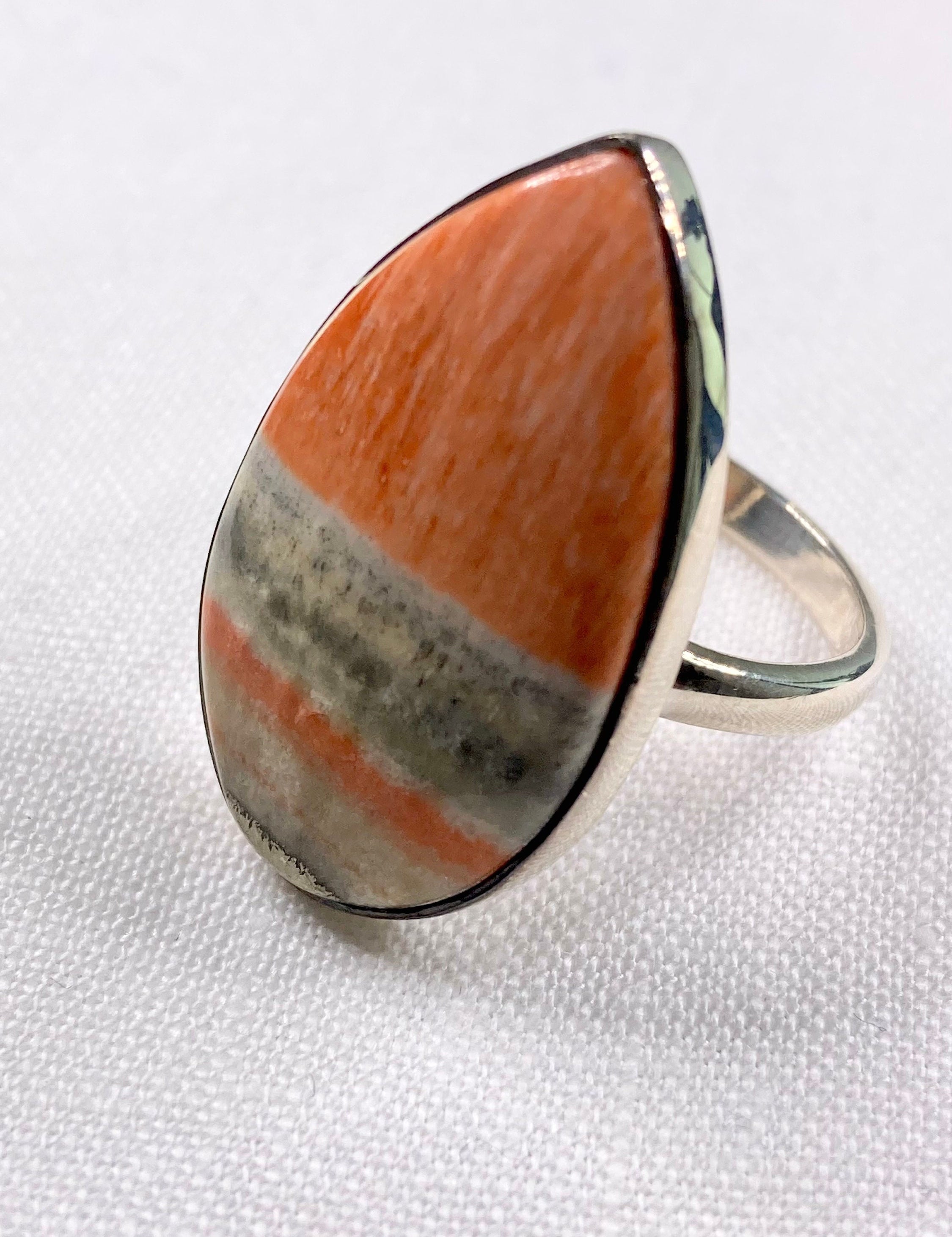 A High Quality British Celestobarite and Silver ring