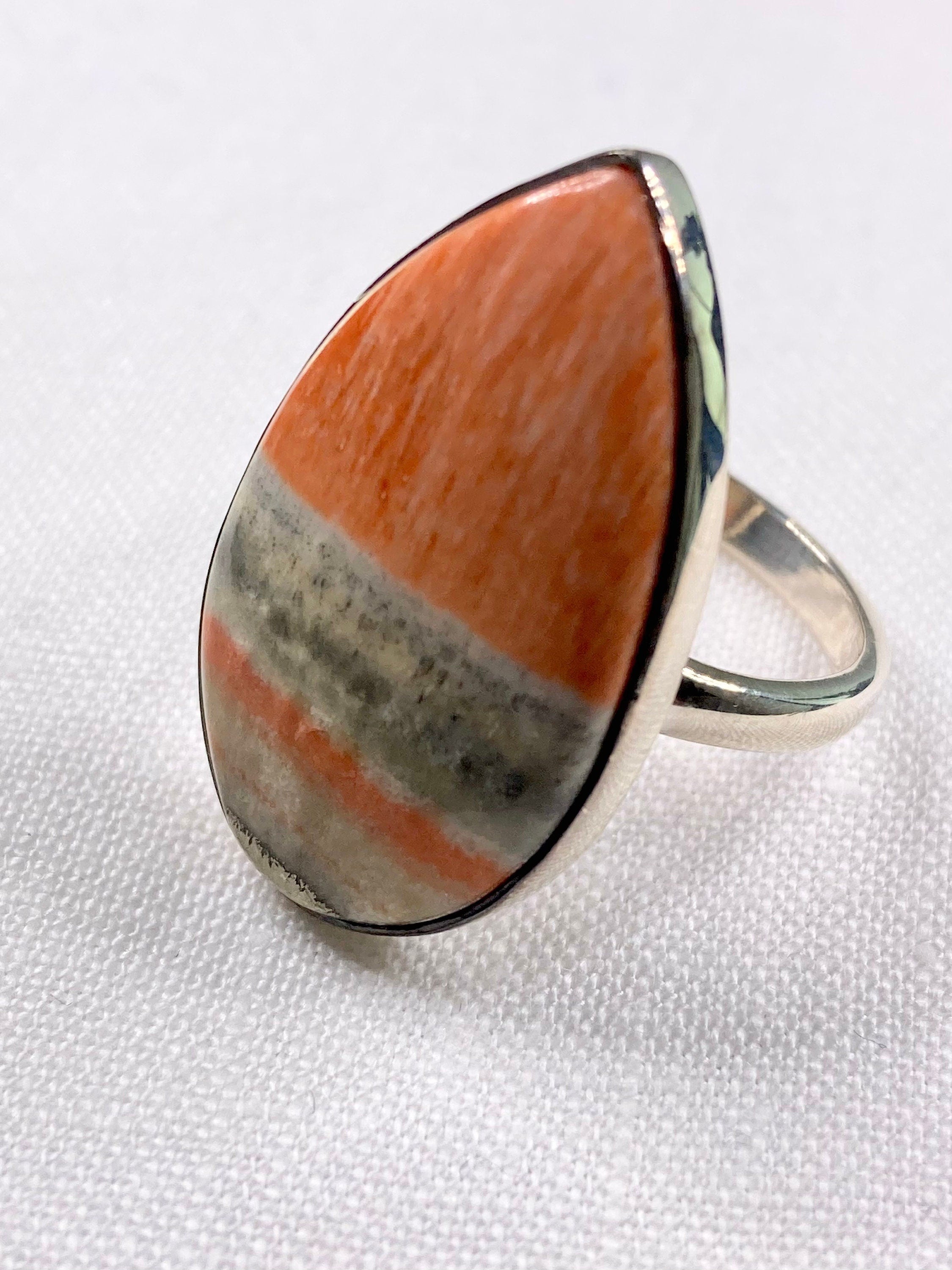 A High Quality British Celestobarite and Silver ring