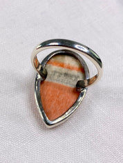 A High Quality British Celestobarite and Silver ring