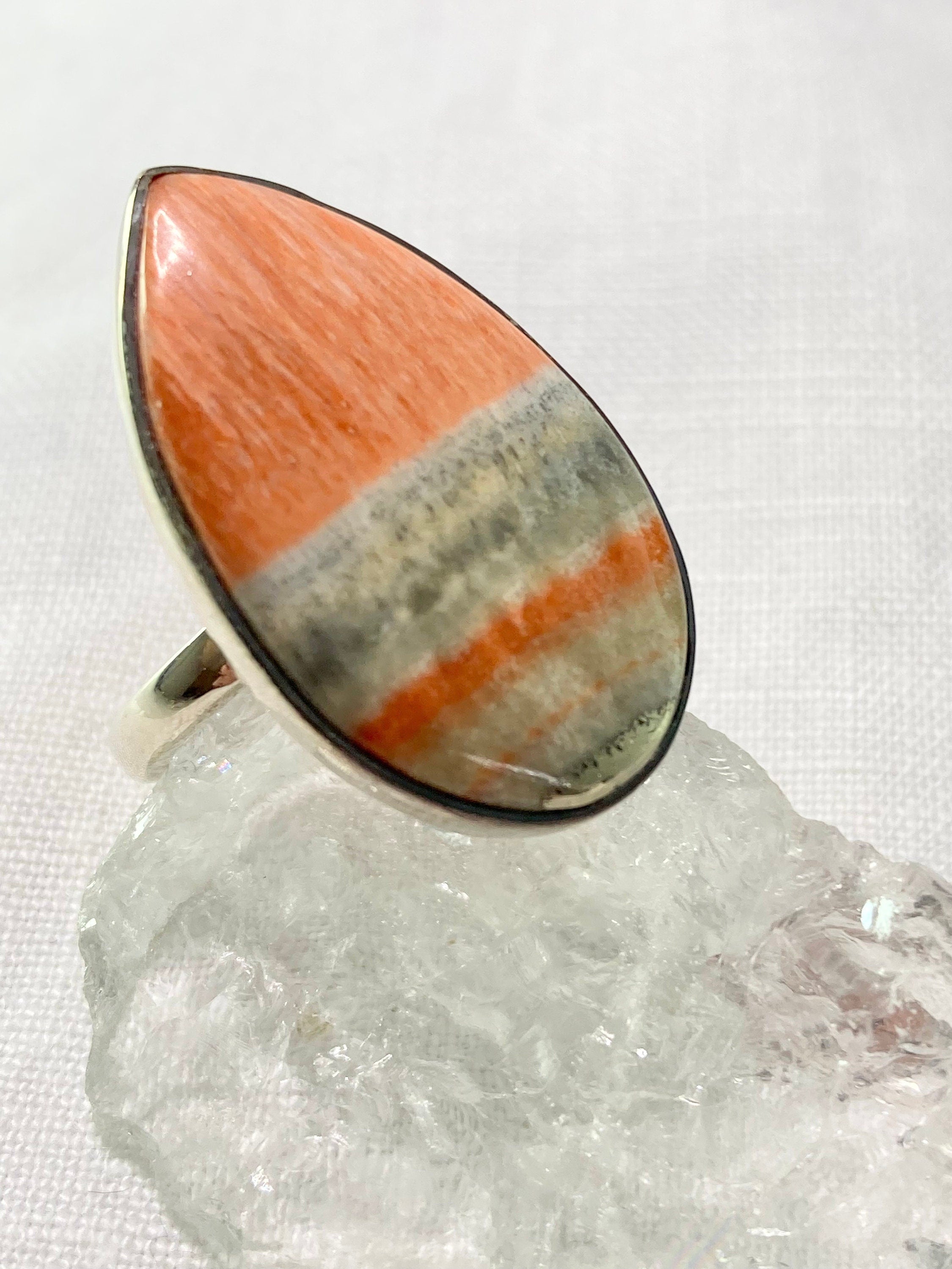 A High Quality British Celestobarite and Silver ring