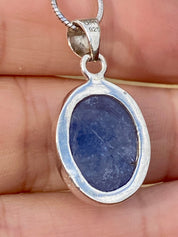 Tanzanite and Silver Pendant