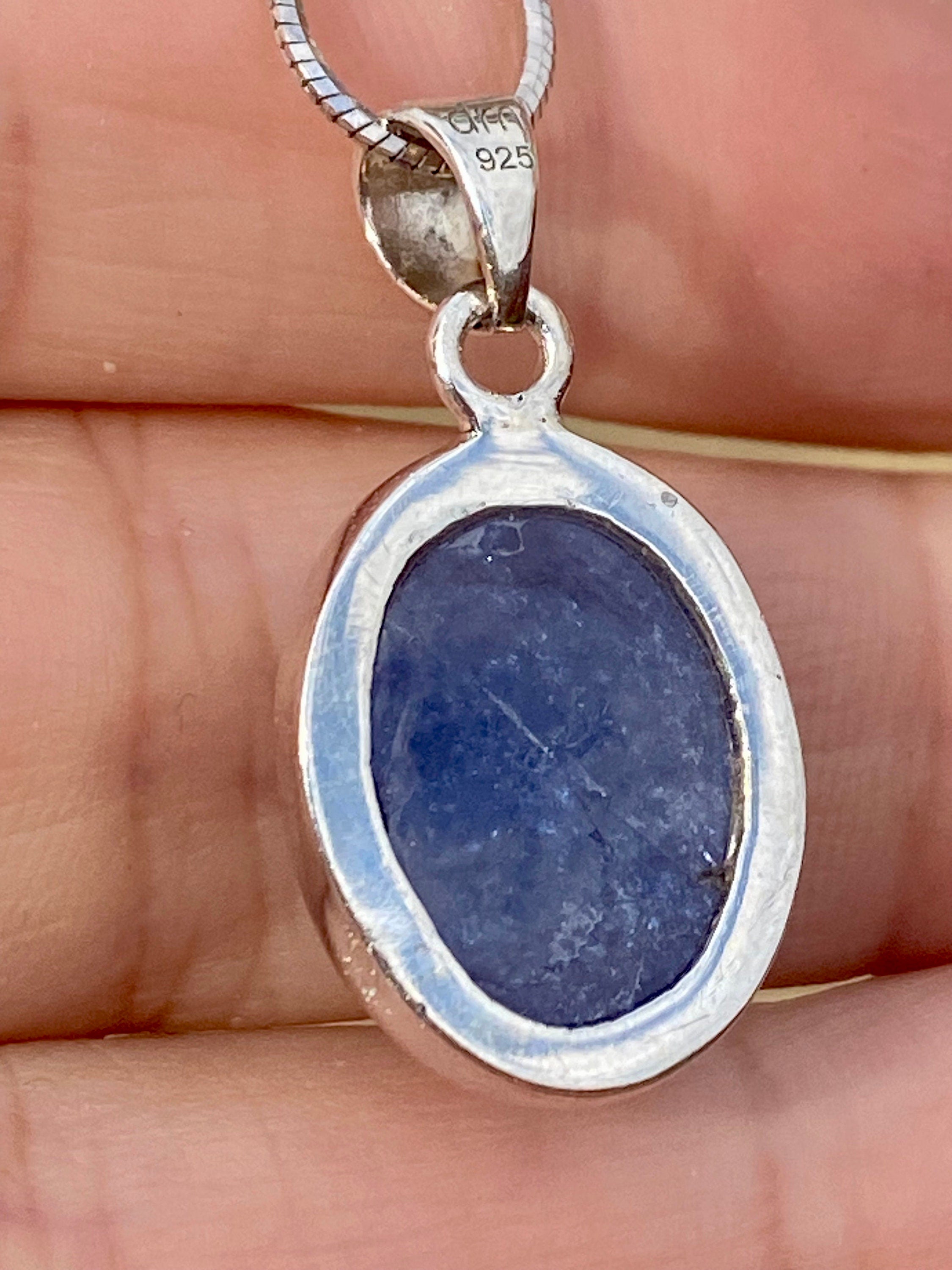 Tanzanite and Silver Pendant