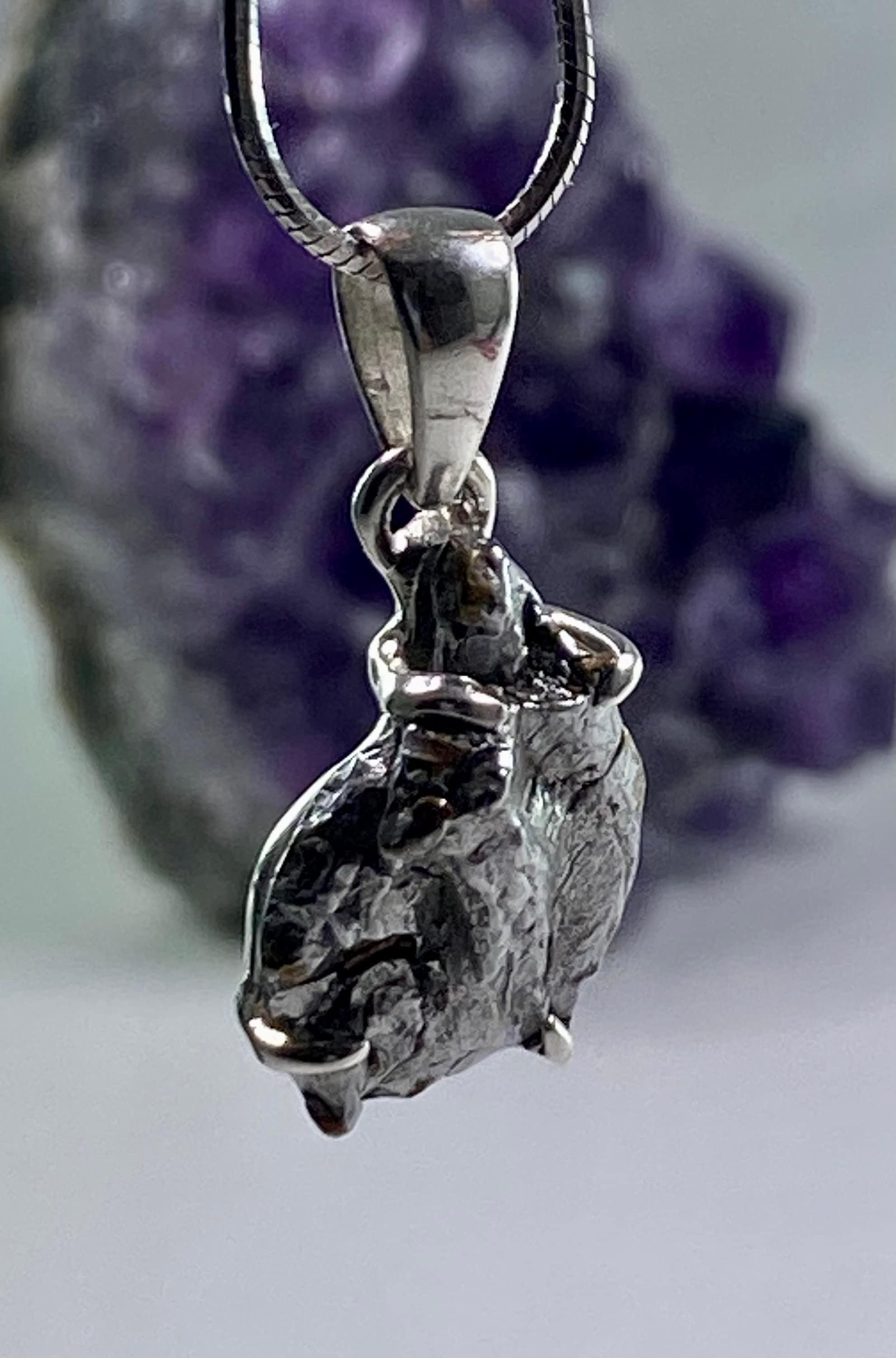 Meteorite Campo Del Cielo and Silver Pendant