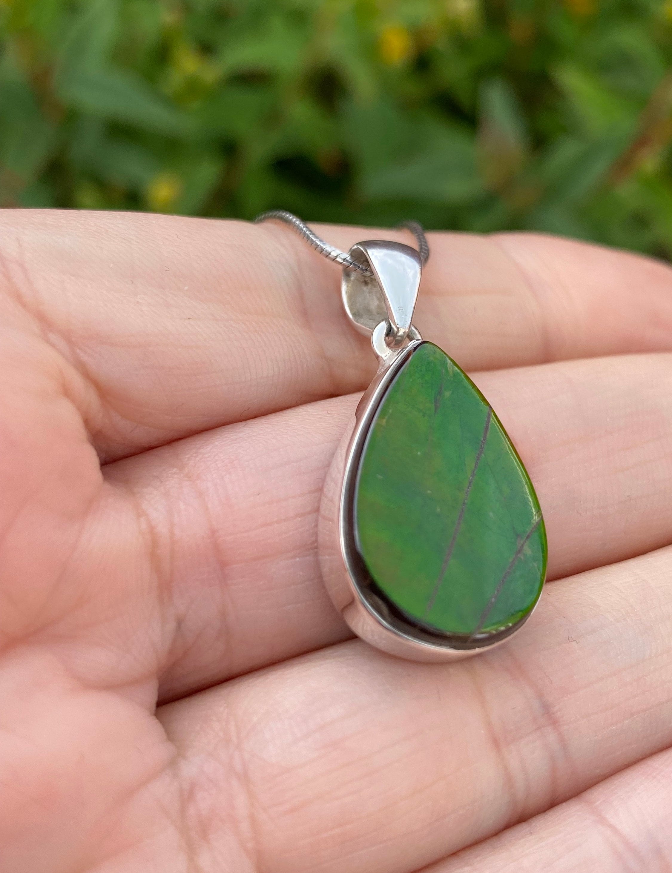 Ammolite Silver Pendant