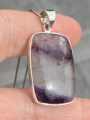 A Rare Blue John and Silver Pendant.