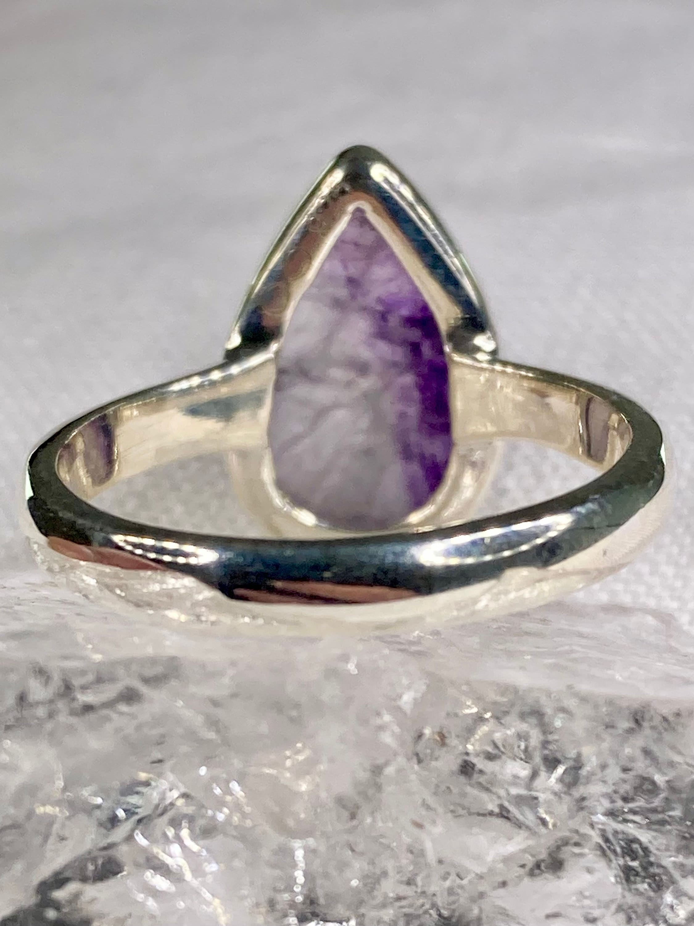 An Extremely Rare Blue John and Silver Ring