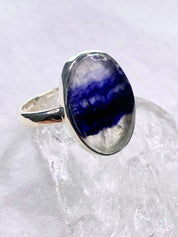 An Extremely Rare Blue John and Silver Ring