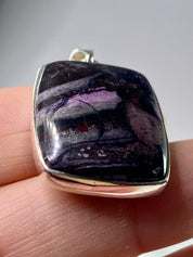 High Quality Sugilite and Silver Pendant.