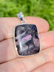 High Quality Sugilite and Silver Pendant.