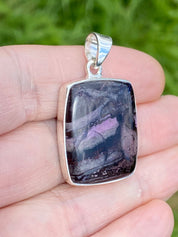 High Quality Sugilite and Silver Pendant.