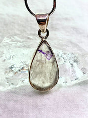 A Rare Blue John and Silver Pendant.