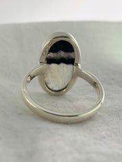 An Extremely Rare Blue John and Silver Ring