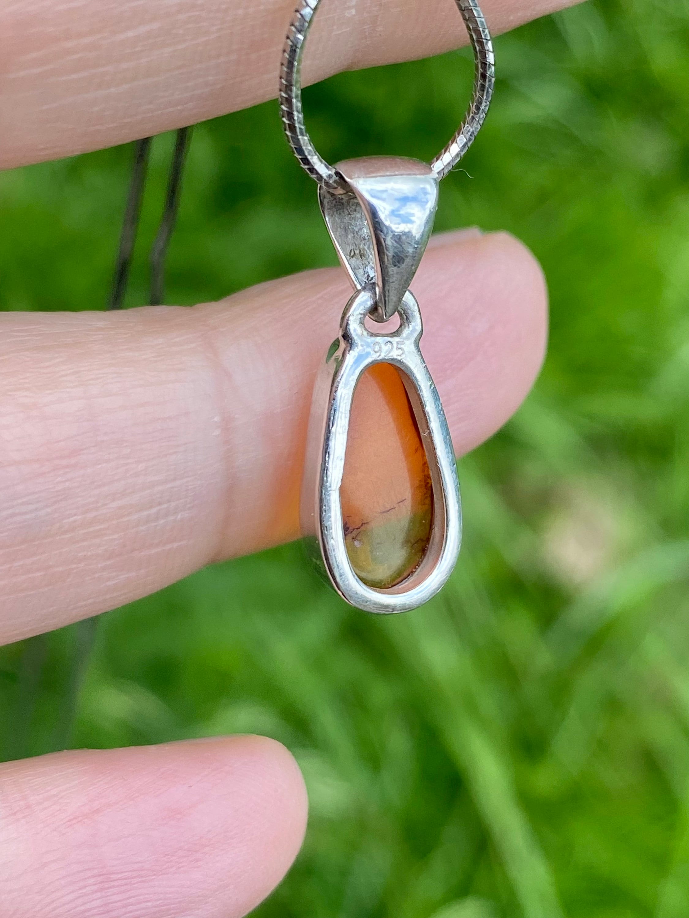 Baltic Amber Sterling Silver Pendant